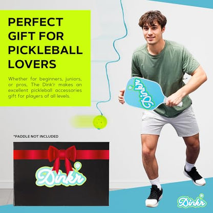 Dink’r Pickleball Trainer – Fun & Easy Way to Play Anytime, Anywhere | Practice at Home | Great Gift for Beginners, Families & Pickleball Fans | No Partner Needed, Under the Cost of One Court Rental - color: Classic: Single-ball Trainer