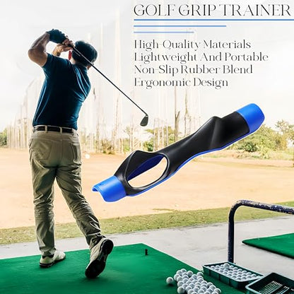Golf Grip Trainer, Golf Club Grips,Golf Training Aid, Grip Trainer Golf to Help Train Correct Hand Position and Improve Swing Rhythm,Golf Grip Kit Accessories Gifts