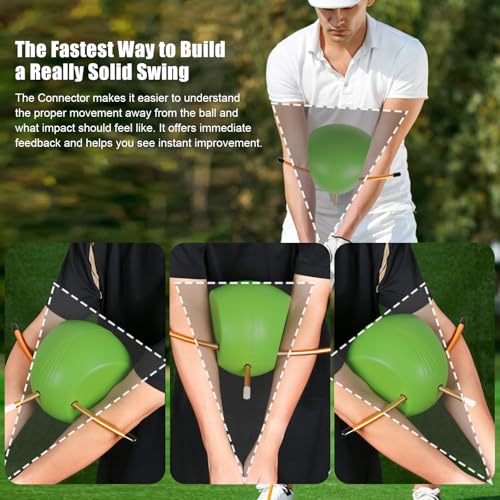 The Connector Golf Training Aid - Golf Swing Trainer Aid for Posture Correction Practice, Suitable for Golfers of All Levels Looking to Improve Overall Game
