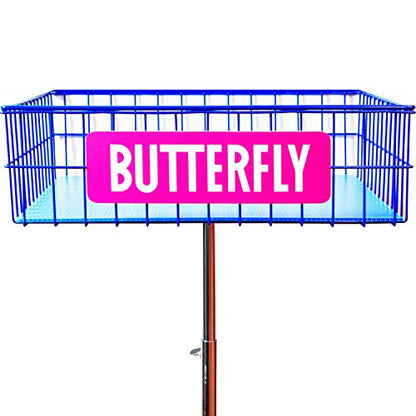 Butterfly Ball Trainer – Table Tennis Ball Holder for Training – Four Wheels Allow the Ball Trainer to Easily Move Around with You – Adjustable Height – Locking Wheels