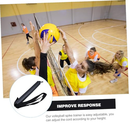 Adjustable Elastic Cord Volleyball Spike Trainer for Hitting Technique Practice Training Equipment for Volleyball and Basketball Hoop Use Height Jumping Aid for Skill Improvement