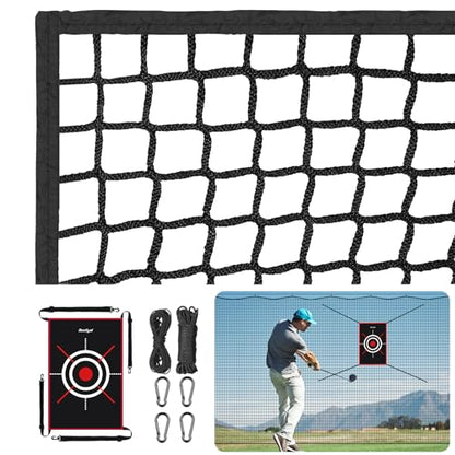 Heavy Duty Golf Practice Net, High-Impact Golf Hitting Net for Indoor/Outdoor Use