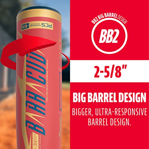 Franklin Sports Kids Teeball Bat - Venom + Barracuda Aluminum + Composite - USA Baseball Certified for Boys + Girls - Youth Metal Bat - Drop -10 to -13