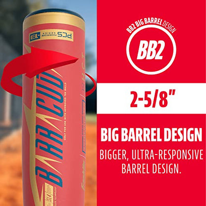 Franklin Sports Kids Teeball Bat - Venom + Barracuda Aluminum + Composite - USA Baseball Certified for Boys + Girls - Youth Metal Bat - Drop -10 to -13