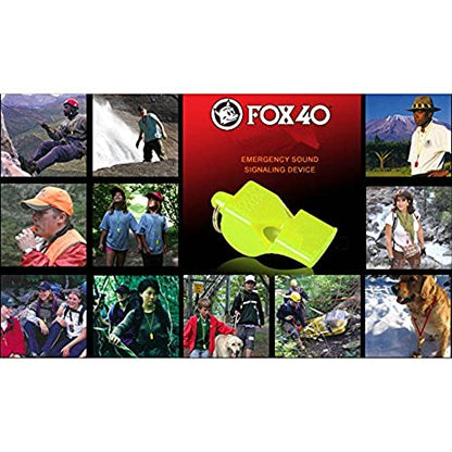 Fox 40 Classic CMG Whistle with Lanyard Referee-Coach, Safety Alert-Pink