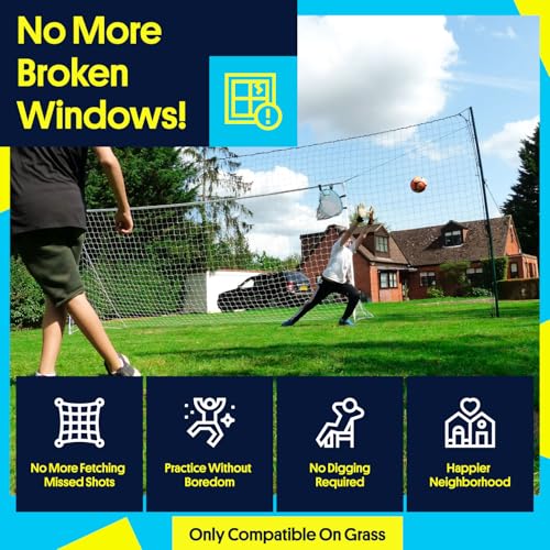 Open Goaaal 3-in-1 Soccer Training Rebounder - Soccer Goal for Volley, Passing, Training - Outdoor Sports, Backyard Games