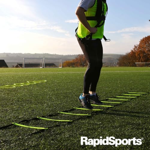 Fitness Health - Speed & Agility Athlete Training Set, Speed Chute, Hurdles, Agility Ladder and Sports Cones, Metal Pegs & Carrying Bag