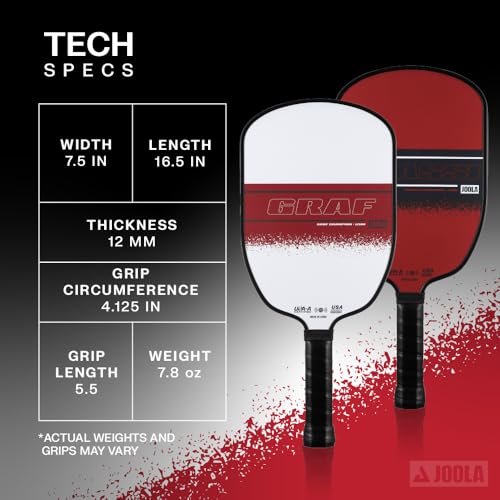 JOOLA Agassi/GRAF Champion Set with Pickleball Paddles, Balls & Sling Bag - Sandblasted Pickleball Racket - Agassi Shape with Extended Sweet Spot - UPA-A Certified - USAP Approved - NFC Chip Enabled - color: 2 Player Set | Fiberglass | Champion