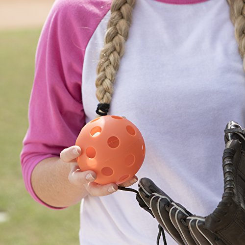 Champion Sports 12" Hollow Plastic Softball Set - Practice Softballs - Regulation Size Balls - Fun for All Ages