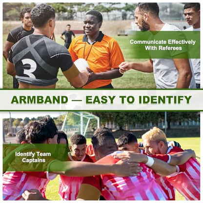 PATIKIL Soccer Captain Armband, Captain Arm Bands for Soccer Elastic Captain Arm Band Sports Captain Armband - color: Coffee