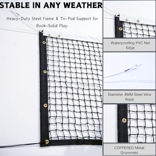 Pickleball Net Replacement 22x3ft, Professional Portable Pickleball Nets Heavy Duty Net Fits Standard Posts, Official Regulation Size for Indoor Outdoor Courts (Net Only)