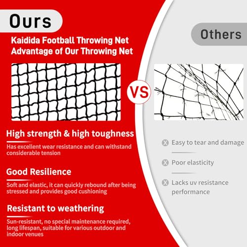 Football Throwing Net Quarterback: 8x8FT Quick Set Up 3 Target Toss Training Game for Backyard Field Teens Adults Practice Gifts - style: ‎Football Net 8X8 FT