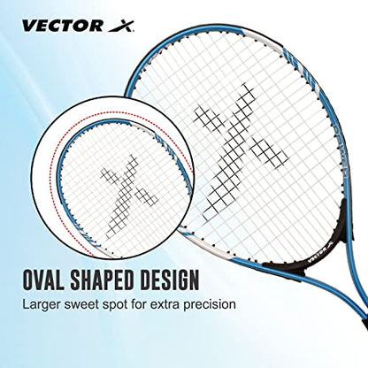 Vector X VXT-520 Strung Tennis Racquet/Rackets (25-inch, 3/4 Cover)