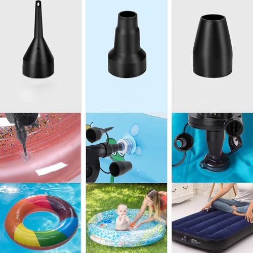 Electric Air Pump for Inflatables Air Mattress Pumps Air Bed Pool Air Pump for Inflatables AC/DC Air Inflator Deflator Float Pumps
