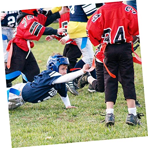 1Set Multi Use Football Waist Flag Set Belts Flags for Youth Rugby Games Outdoor Training Activities