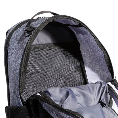 adidas Defender Sports Backpack with Shoe Compartment, Soccer Bag - color: Jersey Onix Grey/Black