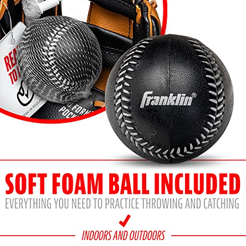 Franklin Sports Kids Baseball Gloves - RTP Youth Teeball Glove + Ball Set - Boys + Girls Teeball Mitt - 9.5"