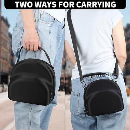 GERMUN Hard baseball hat case, Hat Carrier Travel Case with Adjustable Shoulder Strap, Hat cap case for 3 Baseball Caps - Perfect for Traveling & At-Home Storage (Black) - color: 3 Black