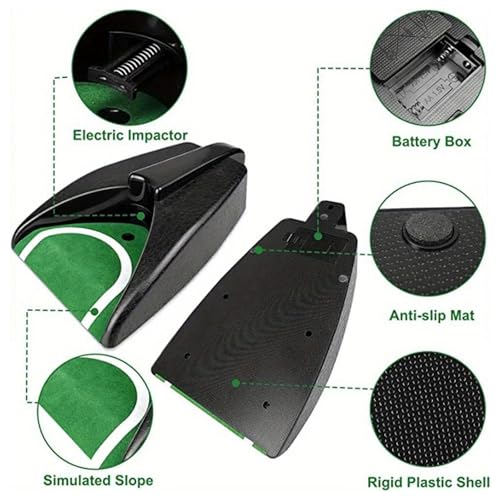 Automatic Golf Putting Cup with Ball Return – Portable Indoor/Outdoor Training Aid