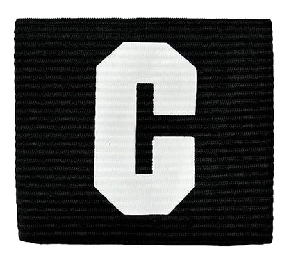 Soccer Captain Armband, Elastic Soccer Team Captain's Arm Band - color: Black