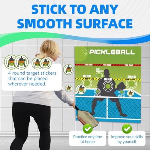 Shocked Absorbing Pickleballs Targets Mat Nonslip Practice Tool Portable Rebounder Trainer Shocked Absorbing Targets Mat