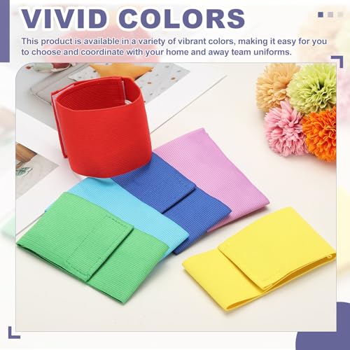 Soccer Captain Armband, Elastic Wrist Arm Bands Adjustable Player Team Leader Anti-Slip Badge Sports Accessories-Fit - color: Fluorescent Green
