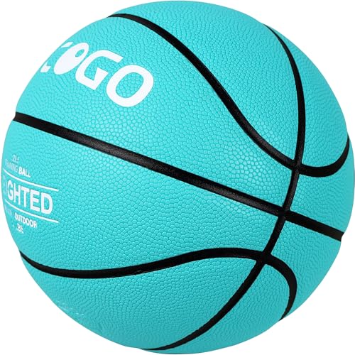 Size 6/7 Weighted Training Basketball (2.2/3/3.3 lbs) - Heavy Indoor/Outdoor Basketball for Dribbling, Passing, Rebounding & Skill Development - size: Size 7, style: 2.2LBS