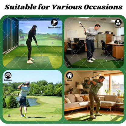 Retractable Golf Swing Trainer, Adjustable Lock Mechanism Golf Swing Training Aid, Tempo Training for Advanced/Beginner Players Golf Grip Trainer, for Right-Handed , Indoor/Outdoor，Golf Gifts for Men