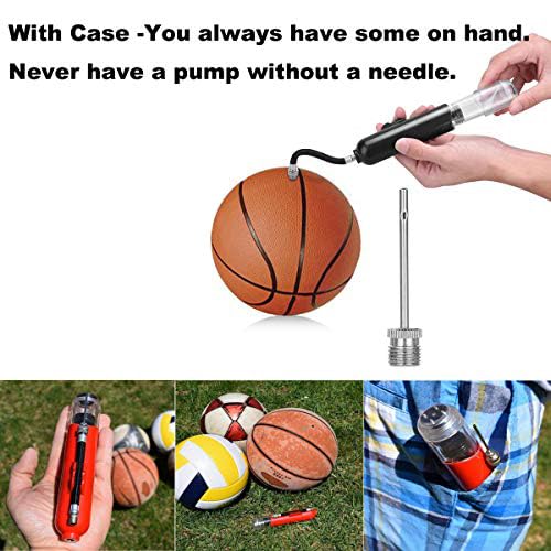 Air Pump Needle,50Pcs FMMTHQ Dual-Port Basketball Inflation Needles,Inflate Pump Needle Adaptor for Football Soccer Ball Volleyball Rugby Balls