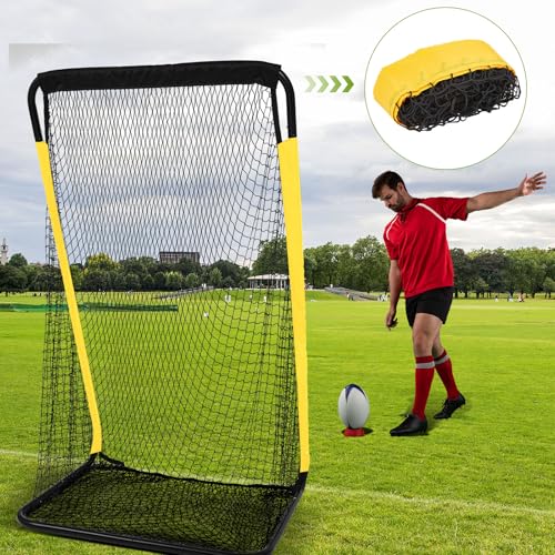 MorningRo Football Net Without Frame Football Kicking Cage Replacement Net Deep Pocket for Kicking Cage Practice