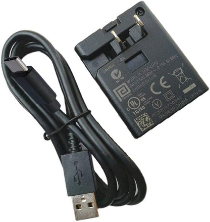 5V AC/DC Adapter + USB C Charging Cable Compatible with Teffim CZK-3693 CZK3693 Electric Ball Pump Volleyball Pump, Basketball Inflator, Football & Soccer Ball Air Pump Power Supply Cable Cord