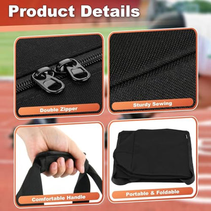 Starting Block Carry Bag, Heavy Duty Large Portable Duffel Bag with Comfortable Padded Handle and Double zip, for Sports Equipment Storage Travel Camping