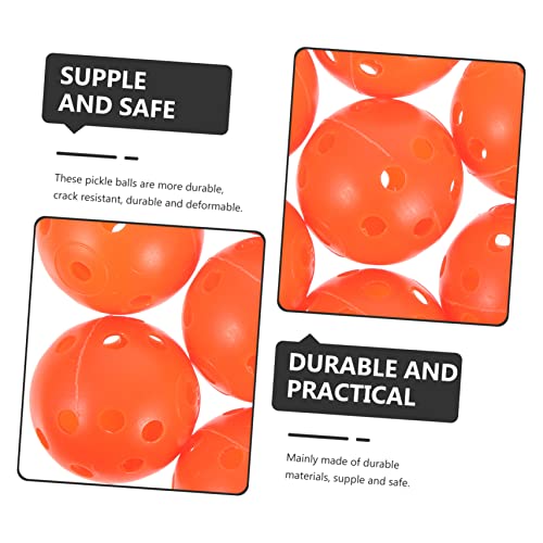 BESPORTBLE 50pcs Wear-Resistant Pickleball Balls for Outdoor Practice Compact Multi-Function Training Balls for Boys and Girls and Adults for Daily Use and Golf Exercises