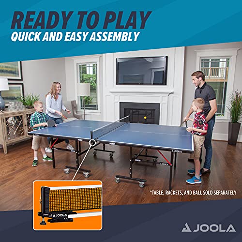 JOOLA Premium Avanti Table Tennis Net and Post Set - Portable and Easy Setup Ping Pong Screw On Clamp Net
