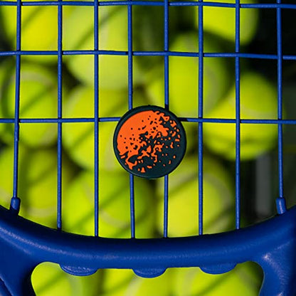Get A Grip Tennis Dampeners – Vibration Dampener for Tennis Rackets – Shock Absorbing, Reduce String Vibration & Improve Feel – Fun, Colourful, Retro Designs – Tennis Accessories Gift - color: Spray & Play