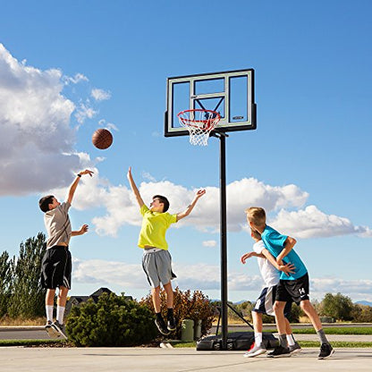 Lifetime Fusion Courtside Portable Basketball System, 46 Inch Backboard