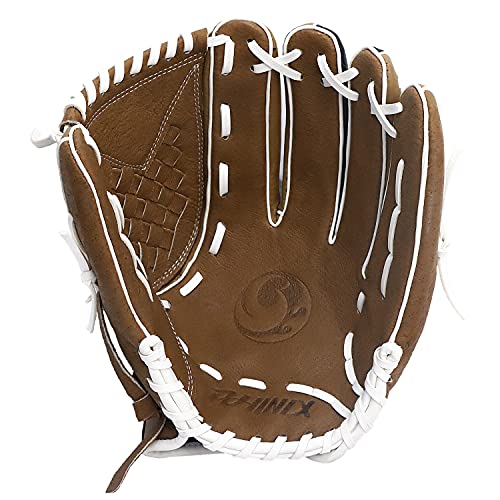 PHINIX Softball Gloves Brown & Black 12.5"-14" - size: 12.5", style: Infield