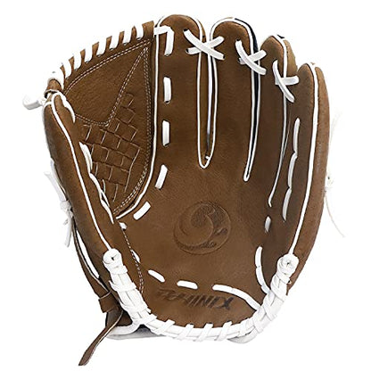 PHINIX Softball Gloves Brown & Black 12.5"-14" - size: 12.5", style: Infield
