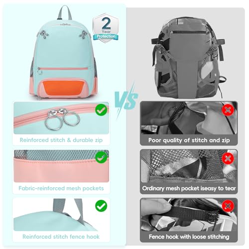 KAVIGOR 2026 Youth Baseball & Softball Bag | Ultra-Light Tball Backpack with Shoe Compartment & Helmet Holder | Skin-Soft Fabric