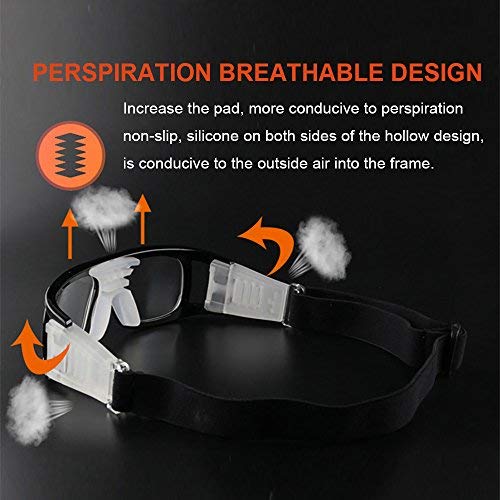 Sports Goggles Protective Safety Goggles Men Basketball Glasses for Basketball Football with Adjustable Strap