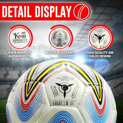 Soccer Ball Size 5 | Premium Match & Training Ball for Adults & Kids | Durable Synthetic Leather | World Cup Design | Grass, Turf, Indoor