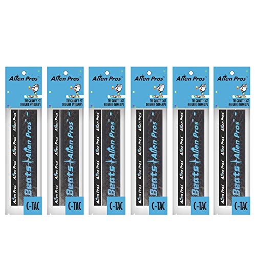 ALIEN PROS Tennis Racket Grip Tape – Tac Moisture Feel Tennis Grip – Tennis Overgrip Grip Tape Tennis Racket – Wrap Your Racquet for High Performance - style: 6-Pack Blue Beats