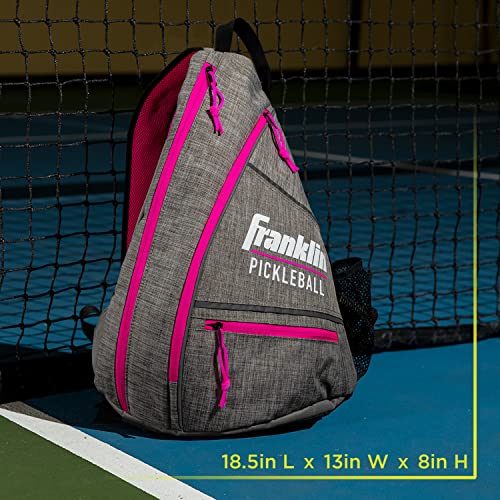 Franklin Sports Pickleball Bags - Sling Bag Backpack for Gear + Equipment - Men + Women - Holds Paddles, Balls + Accessories