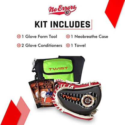 No Errors WebGem Fielder’s Glove Care System – Formation & Break-in Tool for Baseball Mitts, Holds Shape, Essential Gear, Gift for Players - style: Twist