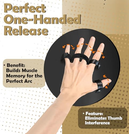 Basketball Shooting Trainer - Adjustable Hand Placement Corrector Eliminate Off-Hand Interference with Bonus 5.3" Shooting Aid - Basketball Training Equipment Accessories
