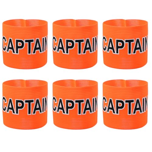 Soccer Captain, Soccer Captain Armband Elastic Adjustable Leader Armband Team - color: Orange