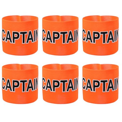 Soccer Captain, Soccer Captain Armband Elastic Adjustable Leader Armband Team - color: Orange