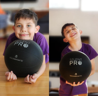 Silent Basketball – Black Mamba – Size 7 (29.5") – Quiet Indoor Dribbling – Premium Foam Basketball, Exact Shape – Certified Child Safe – Soundless, Noiseless Indoor Play - style: Premium Series