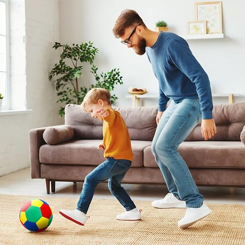 SZCXTOP Indoor Soccer Ball Size 4, Soft Low-Noise House Soccer Ball for Kids Teens