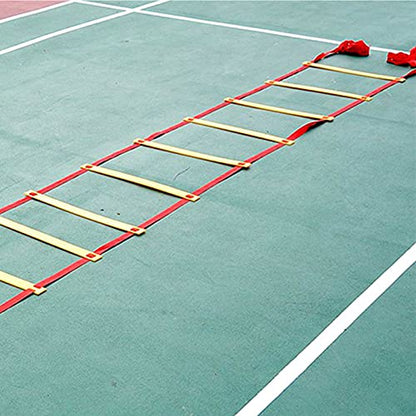 7M 14 Rung Agility Speed Training Ladder, Football Soccer Fitness Ladder with Storage Bag, Durable PP Plastic and Braided Belt for Athletes, Coaches, Home or Field Drills
